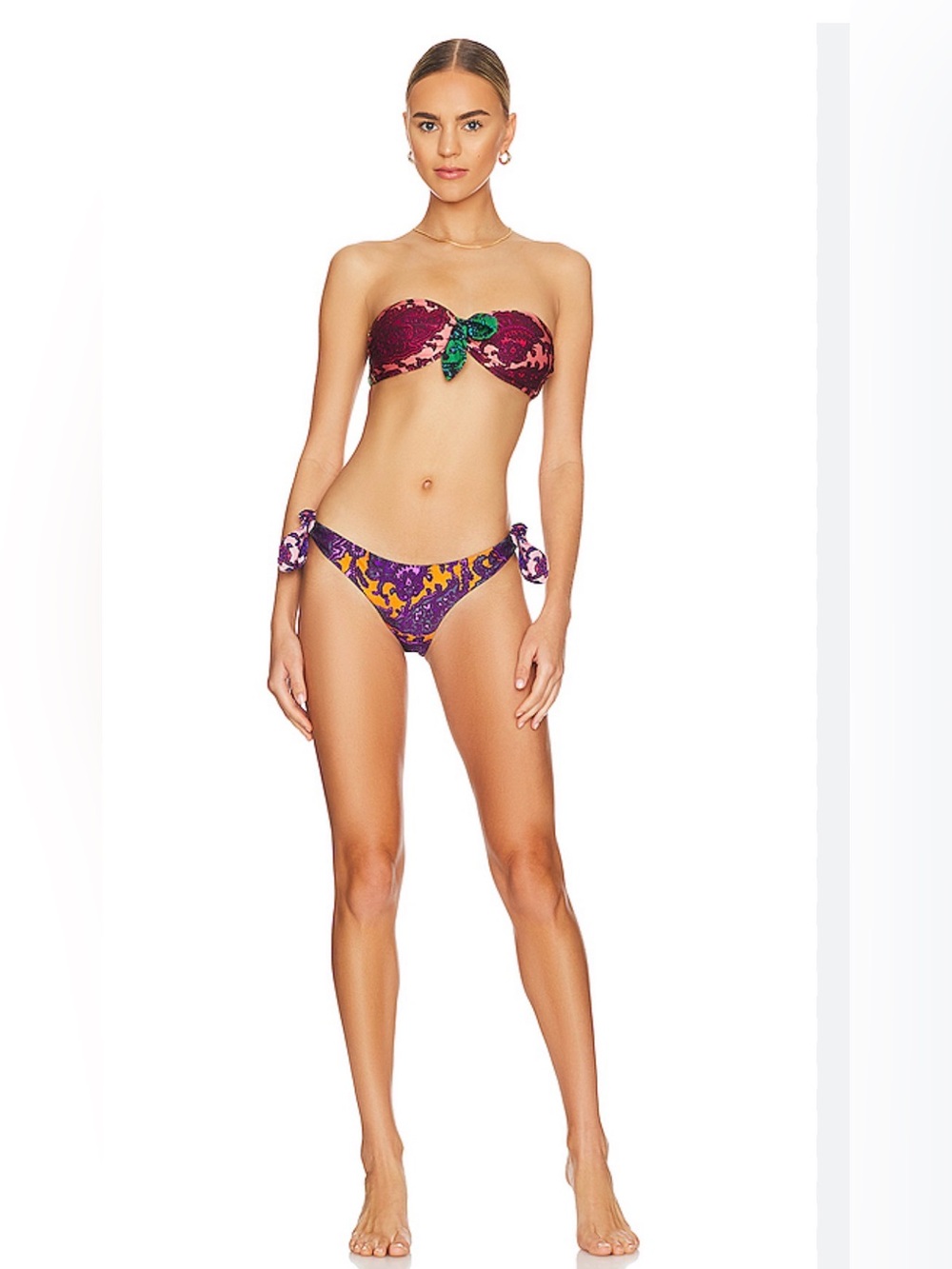 Zimmermann Tiggy Tie Bandeau Bikini Sz 1 NWT